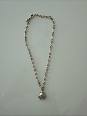 J Crew Factory Gold Shell Pendant Necklace - Women Jewelry